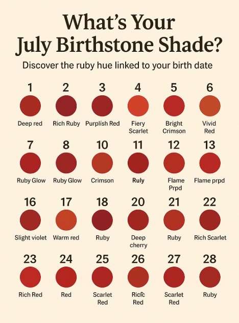 Birthstone for Every Day in July
